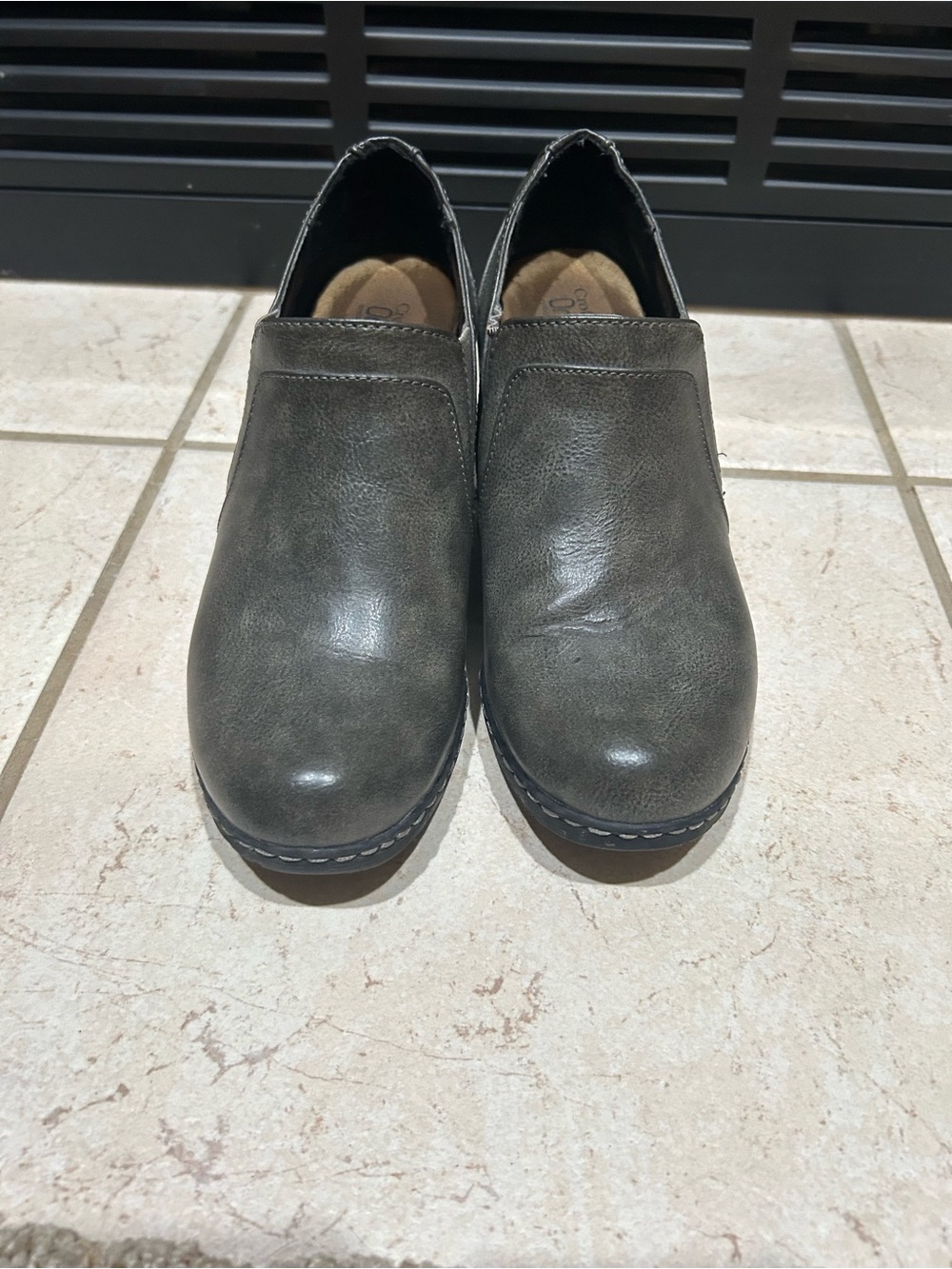 croft & barrow Slip-On Ankle Booties in Charcoal